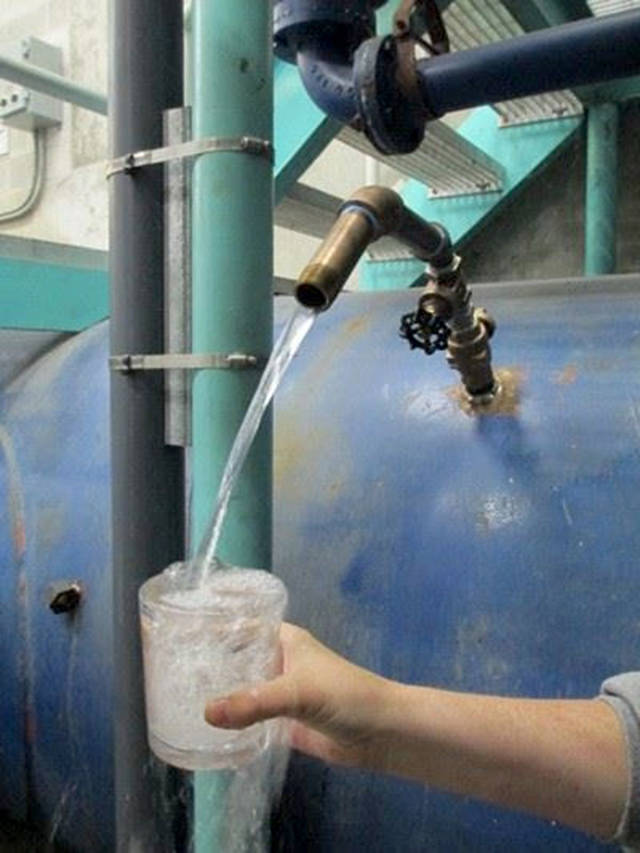 Several young people broke into a Snohomish water tank that holds some of the city’s drinking supply. Test samples show it’s still safe to drink. (Everett Public Works)