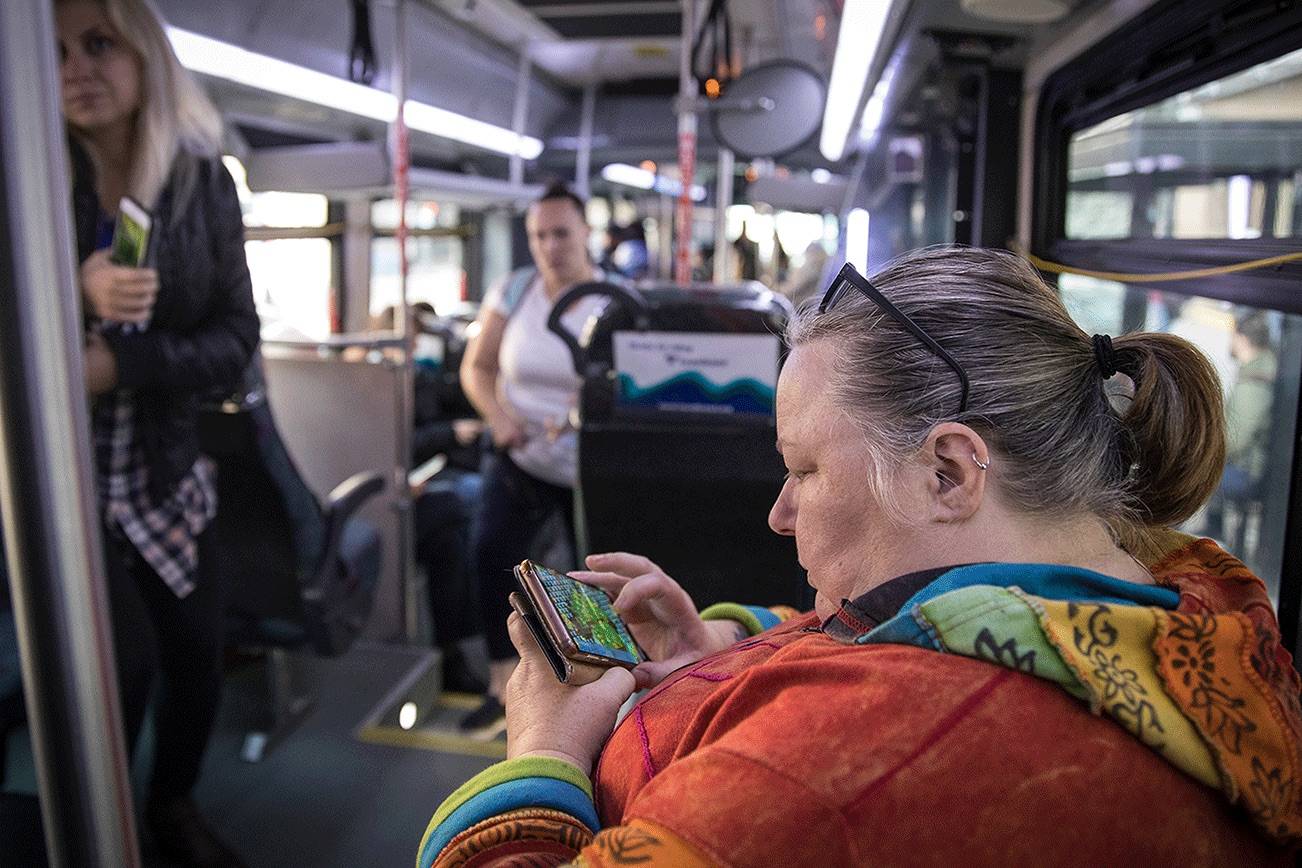 Tamara Burks and her husband moved south to Lynnwood from Everett this week after finding an apartment within their budget, shaving off time in her long work commute to south Seattle. (Lizz Giordano / The Herald)