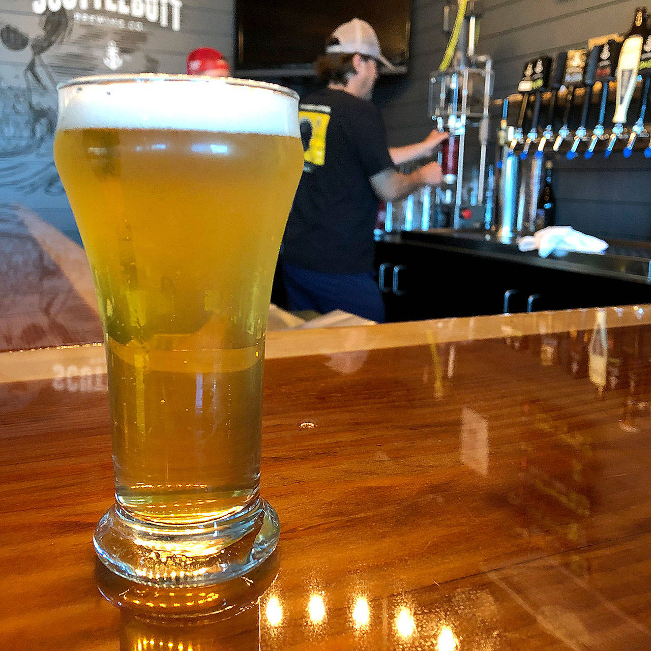 Brewed by Everett brewers at Scuttlebutt Brewing, Everett Pale Lager is the official beer of Everett Beer Week. (Aaron Swaney)