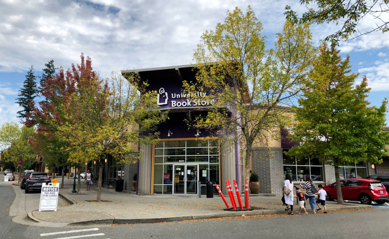 The University Book Store in Mill Creek will close Oct. 19. (Janice Podsada / The Herald)