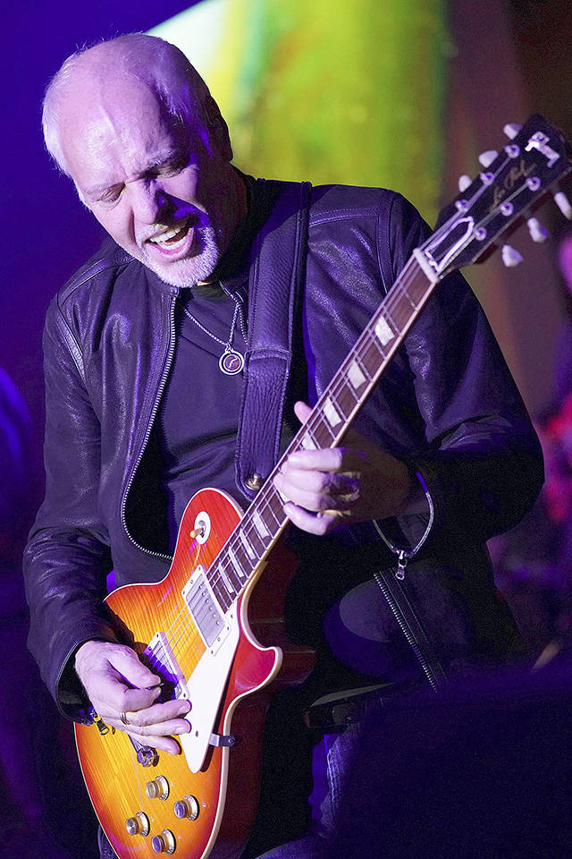 Peter Frampton, seen here earlier this year, has embarked on his farewell tour. He has a degenerative muscle disease. (Zuma Press)