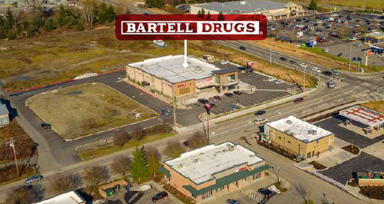 The DNR wants to swap 27 acres of trust land in Kitsap County for a privately owned parcel in Arlington on which a Bartell Drugs operates. (Washington State Department of Natural Resources)