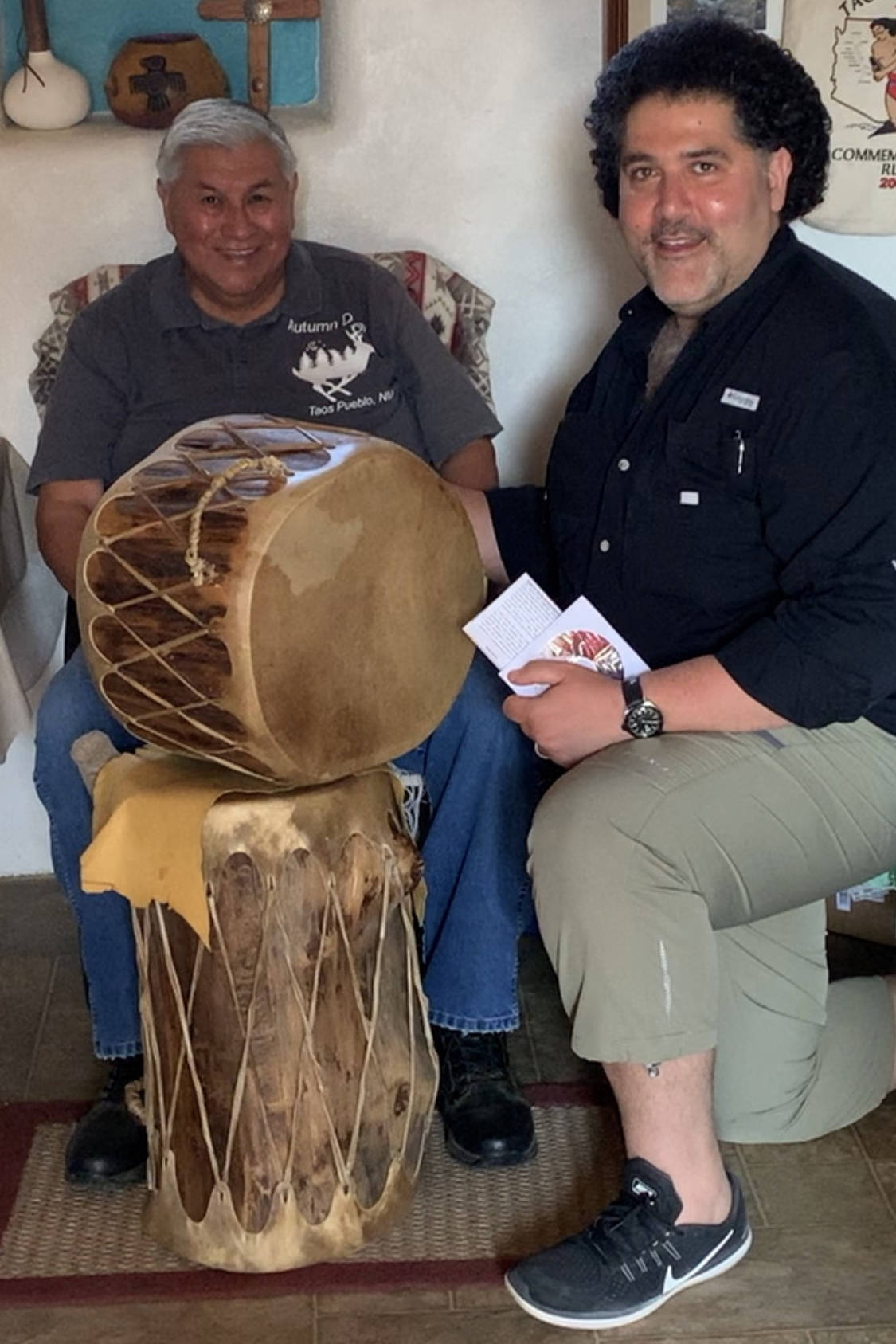 One of the highlights of our time in New Mexico was meeting Autumn Deer, who enchanted us with his drum and song.