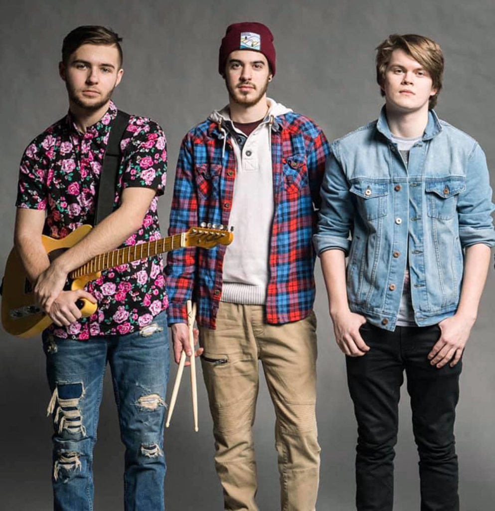 Members of the Everett band Rucker, from left, Grayson Malone, Ethan Schmidt and Corey Palmer. (Not pictured, Amanda Jarman.) (Submitted photo)
