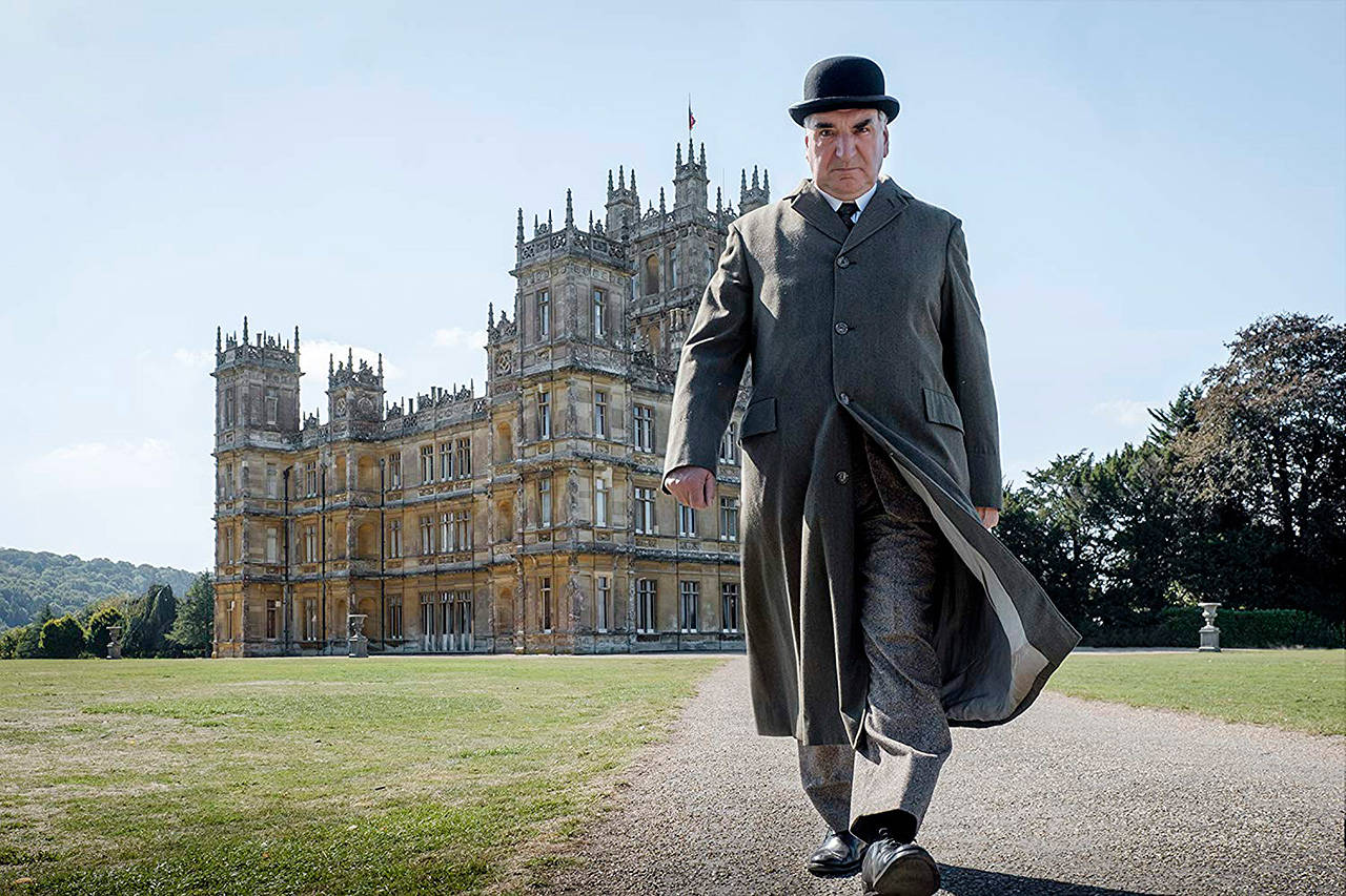 The King and Queen are coming, and Carson the butler (Jim Carter) has his game face on in “Downton Abbey.” (Focus Features)