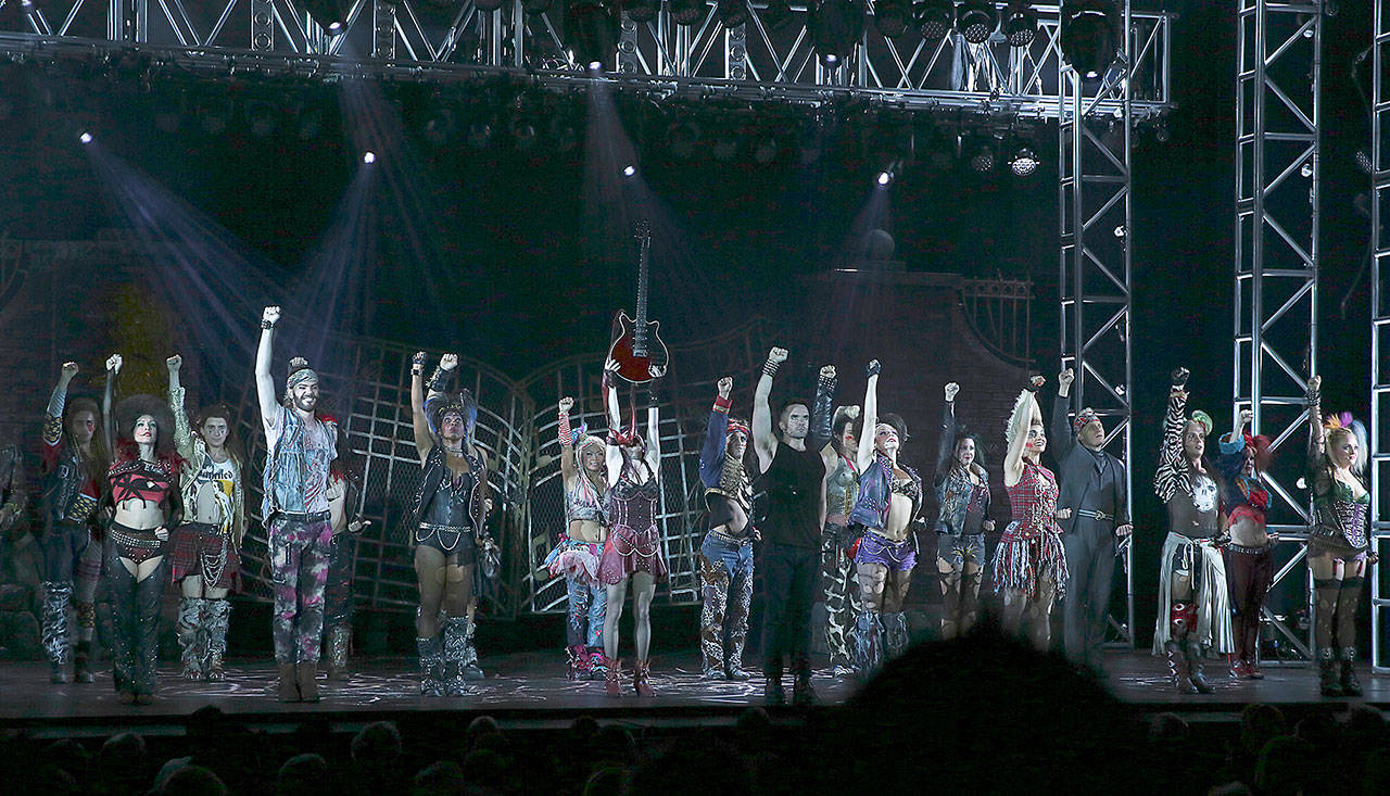Queen and Ben Elton’s “We Will Rock You” musical will make a tour stop at the Angel of the Winds Arena in Everett on Sept. 30. (Ryan Miller/AP)