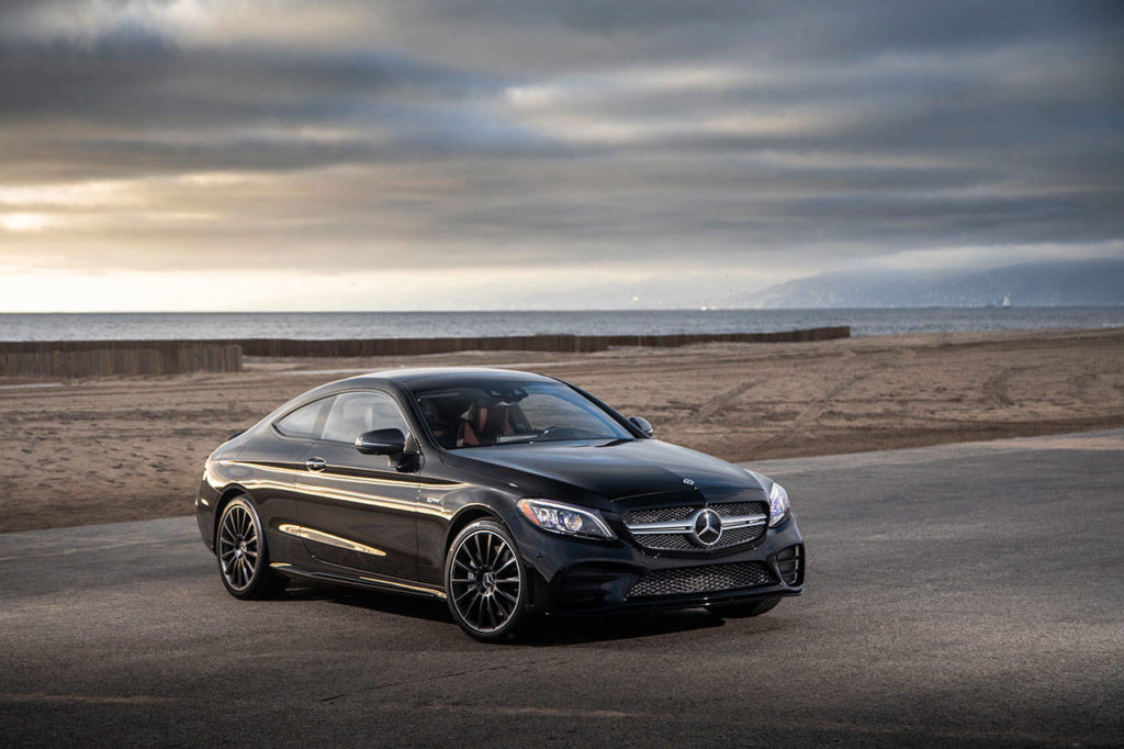 For 2019 the Mercedes-AMG C43 high-performance coupe has a new grille, and new front and rear bumpers. (Manufacturer photo)
