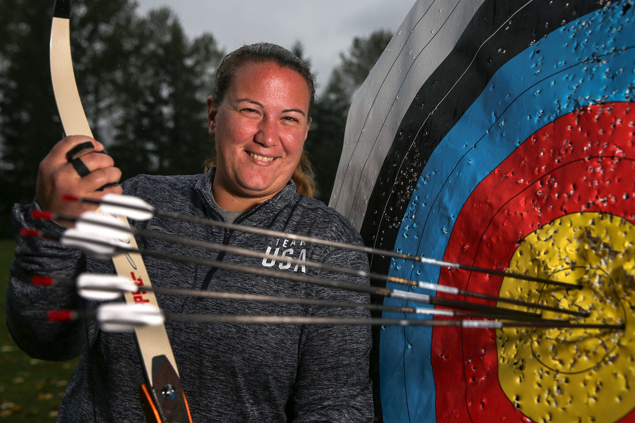 Bothells Erin Mickelberry won a gold medal at the Pan American Games in Peru in the summer, and is seeking a spot on the 2020 U.S. Olympic team. (Kevin Clark / The Herald)