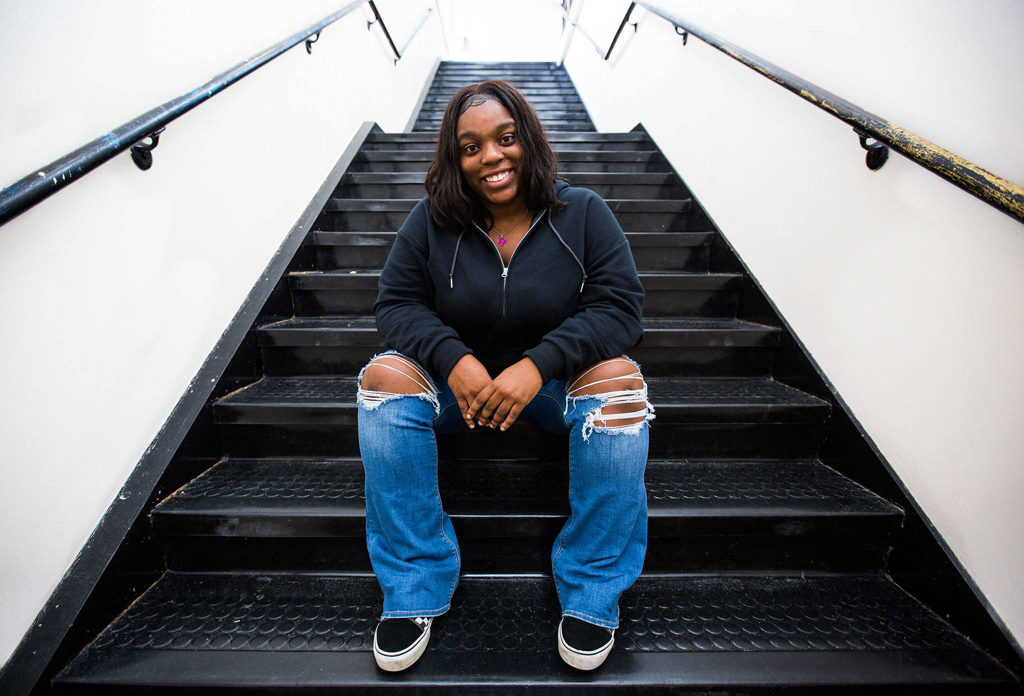 Mariner High School senior Heaven Ewers likes who she is and says there’s nobody else like her. (Olivia Vanni / The Herald)