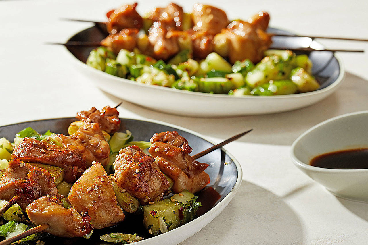 With teriyaki chicken, meat-on-a-stick never tasted so good