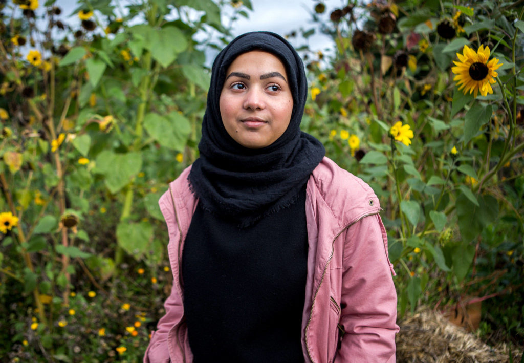 Senior Fahana Bijapuri on Oct. 4 at Legacy High School. (Olivia Vanni / The Herald)
