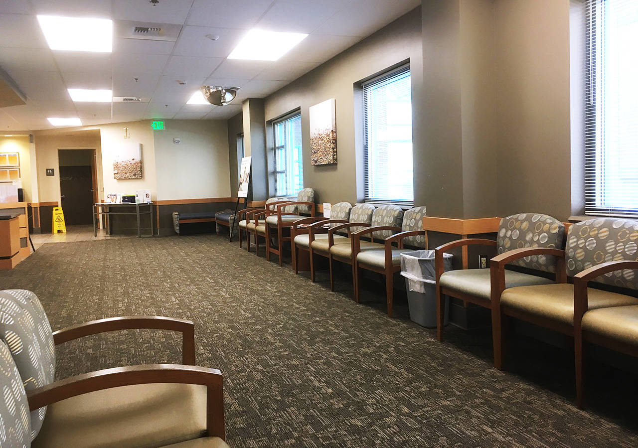 A doctor’s waiting room at Providence hospital. (Sue Misao / Herald file)