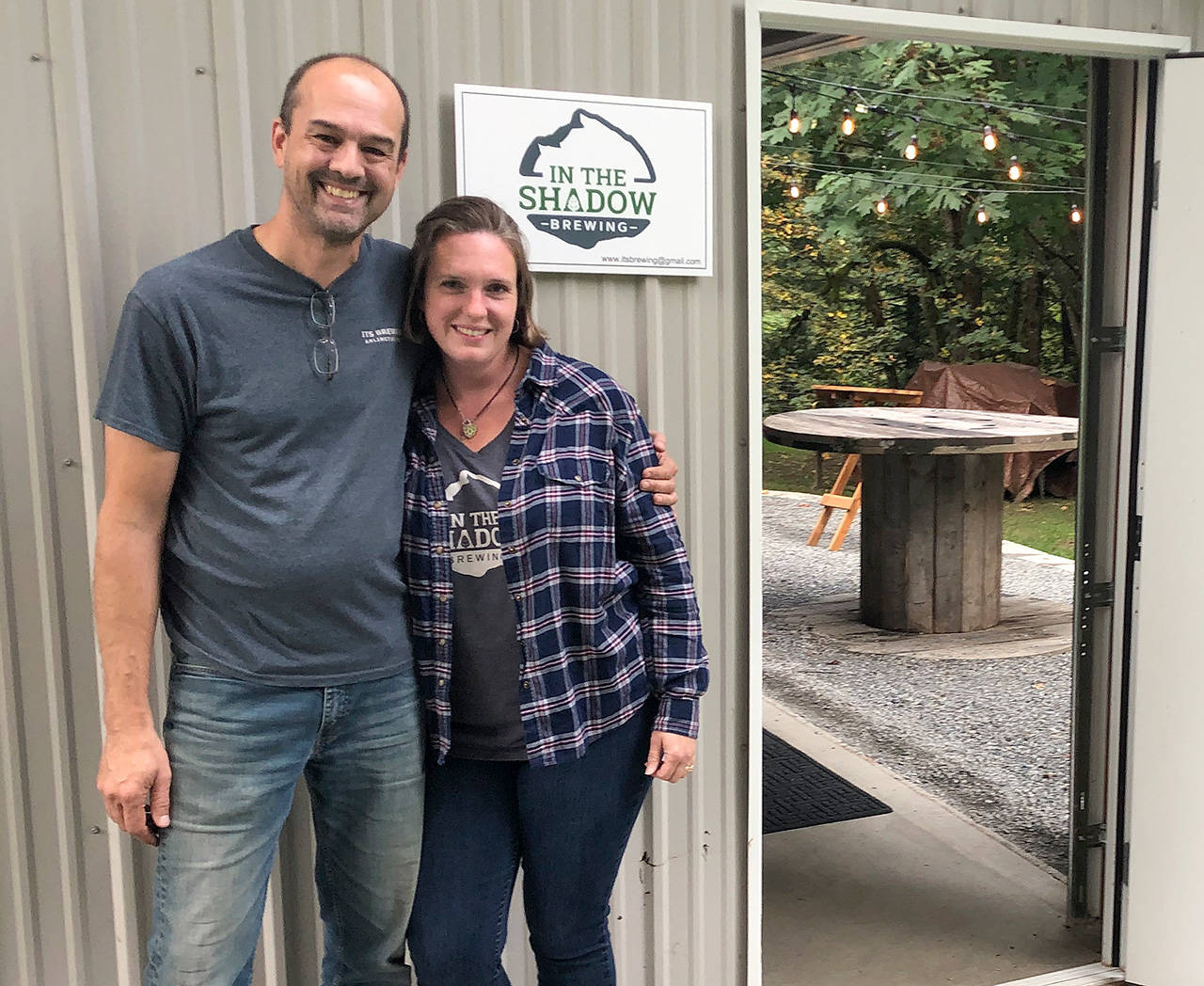 In The Shadow Brewing owners Cole and Sarah Rinehardt recently opened a taproom in Arlington. (Aaron Swaney)