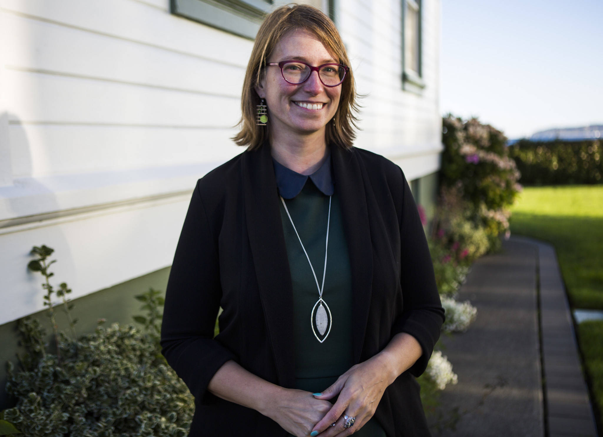 Mukilteo Mayor Jennifer Gregerson at Mukilteo Lighthouse Park on Oct. 9 (Olivia Vanni / The Herald)