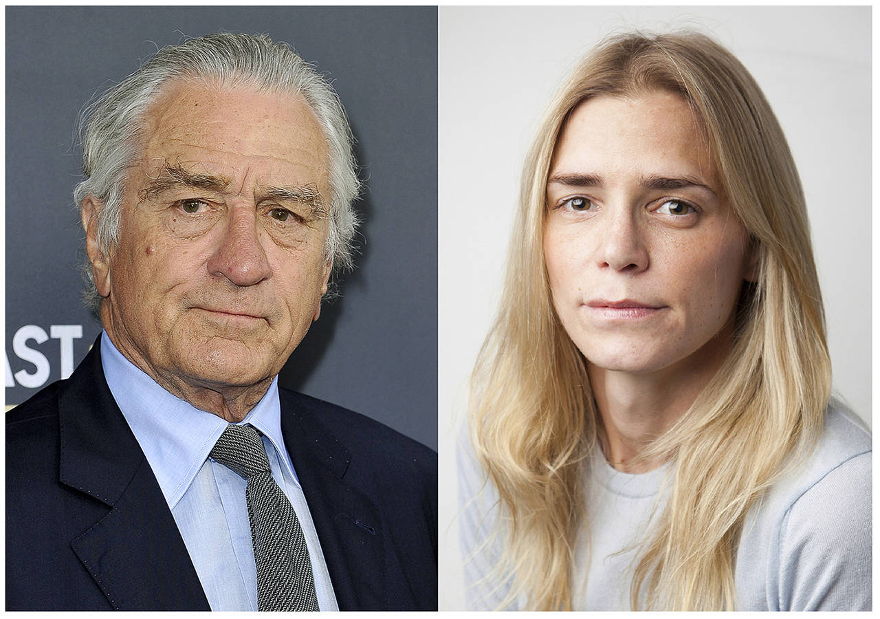 This combination photo shows Robert De Niro (left) and Chase Robinson, a former employee of Robert De Niro’s company. (AP Photo, left, Sanford Heisler Sharp, LLP. via AP)