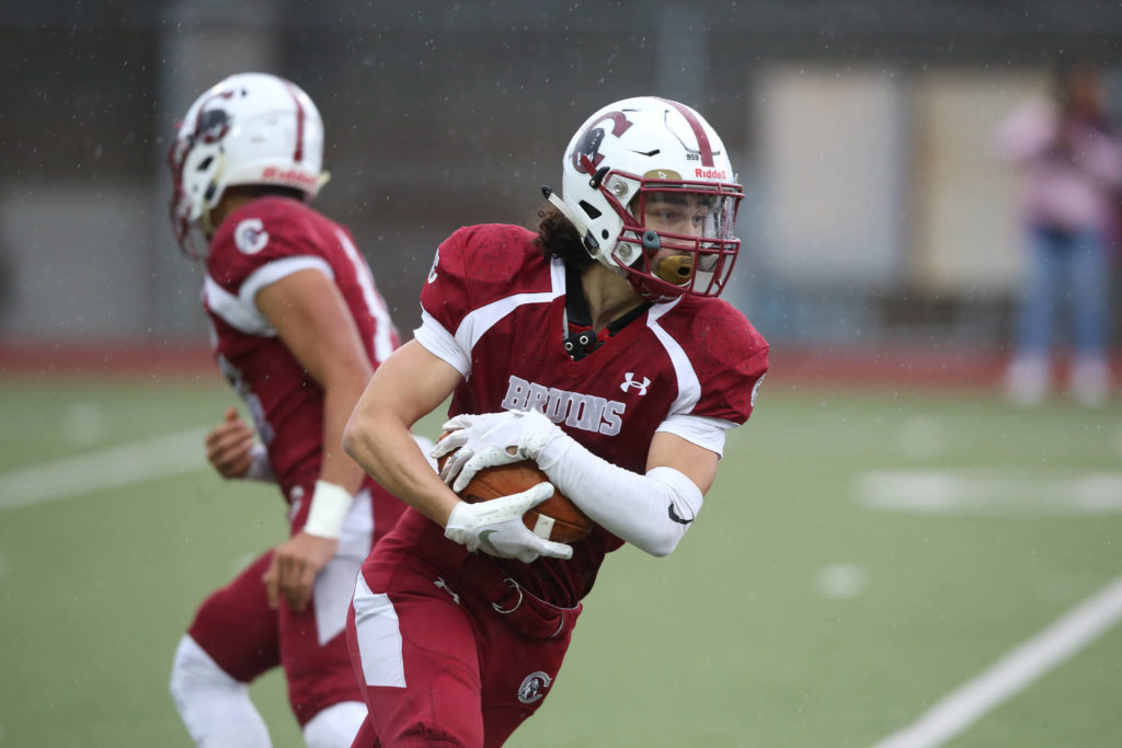 Glacier Peak took on Cascade in football at Everett Memorial Stadium on Friday, Oct. 4, 2019 in Everett, Wash. (Andy Bronson / The Herald)
