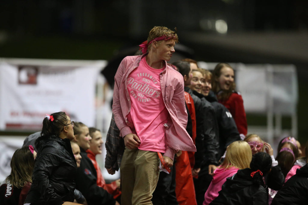 Shorecrest beat Snohomish 36-35 at Veterans Stadium at Snohomish High School on Friday, Oct. 4, 2019 in Snohomish, Wash. (Andy Bronson / The Herald)
