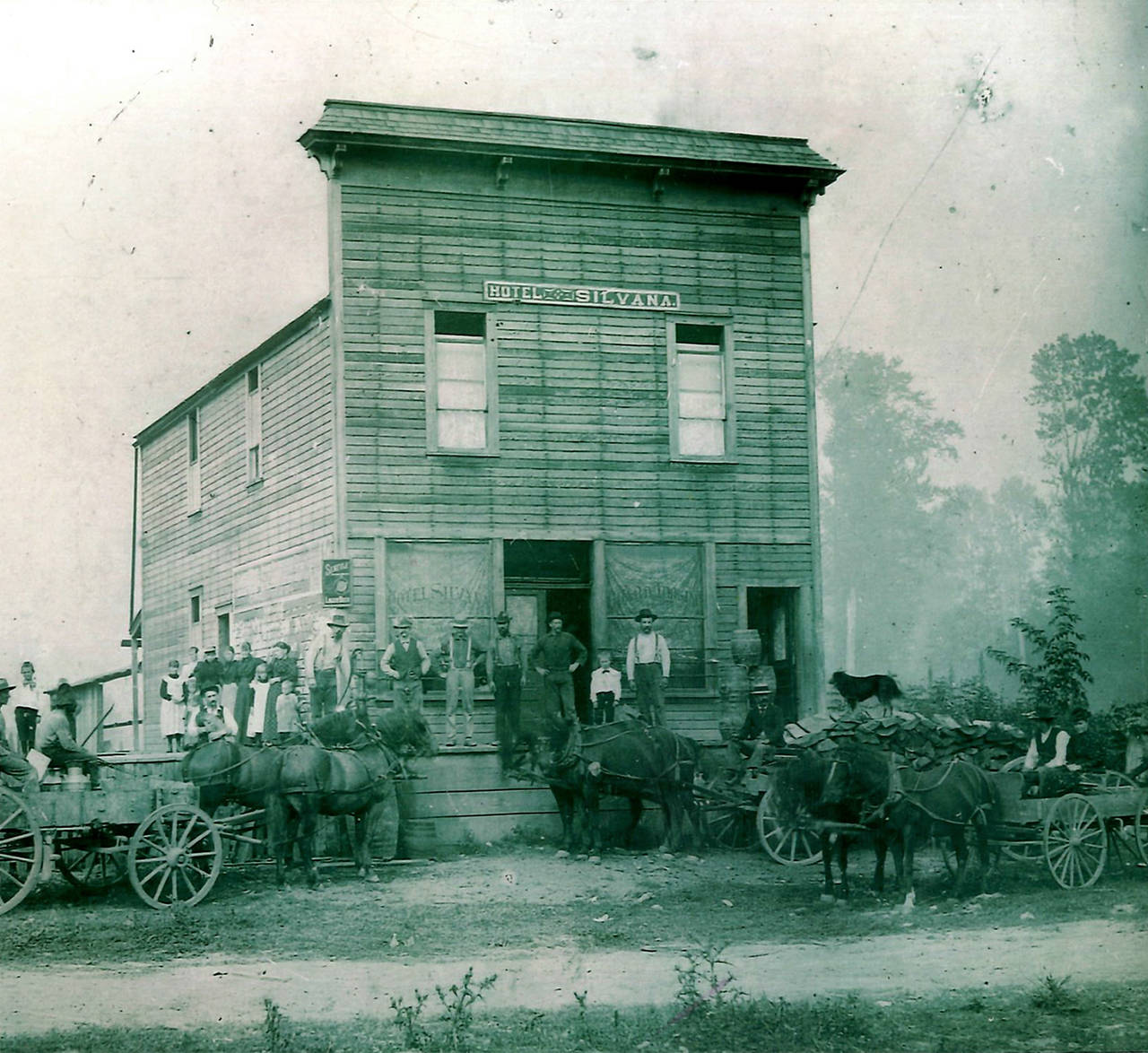 This photo, likely from the 1890s, shows the Hotel Silvana. It was once on the lot where Viking Hall now sits. (Robin Monson Sather)