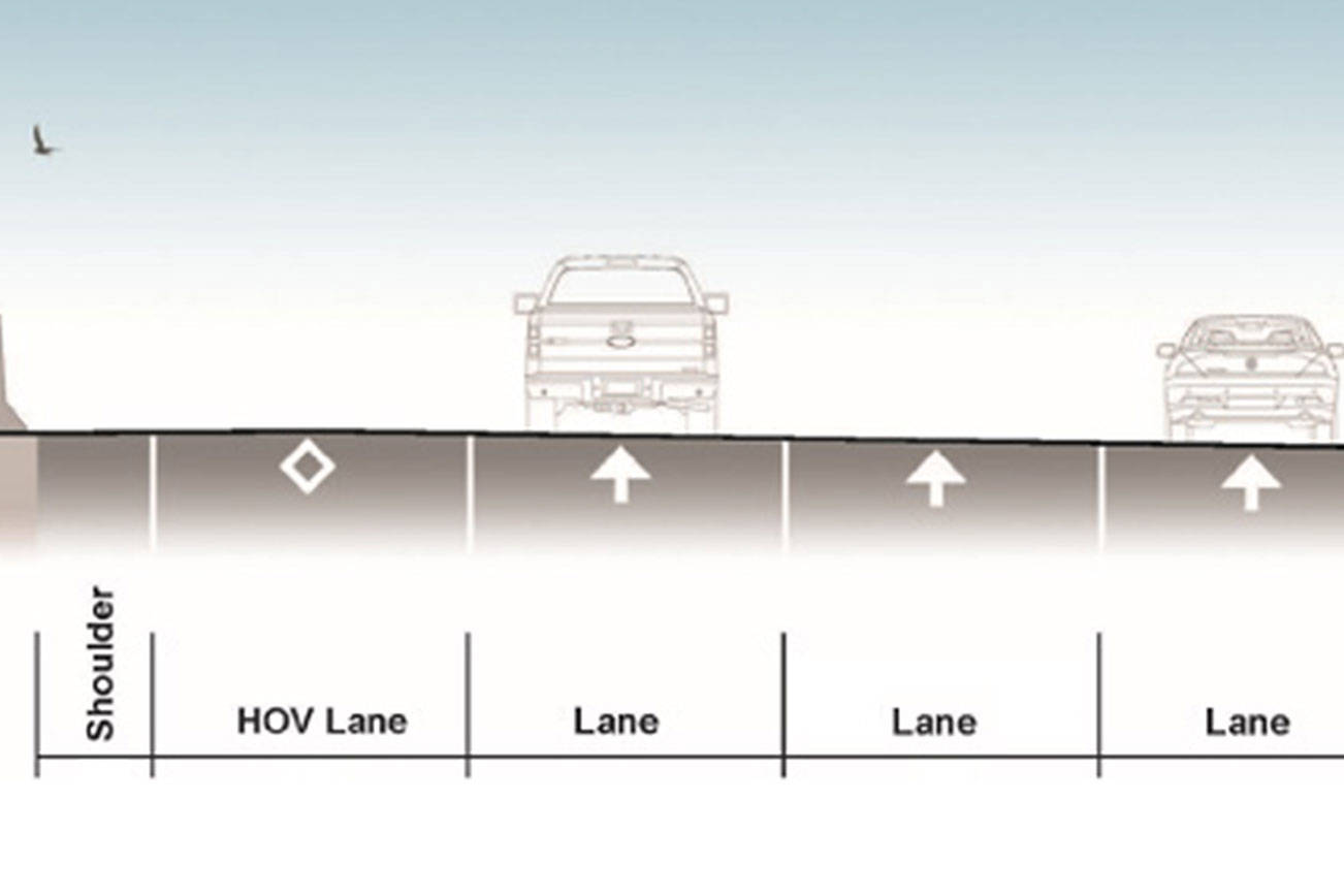 New I-5 lane coming between Everett and Marysville