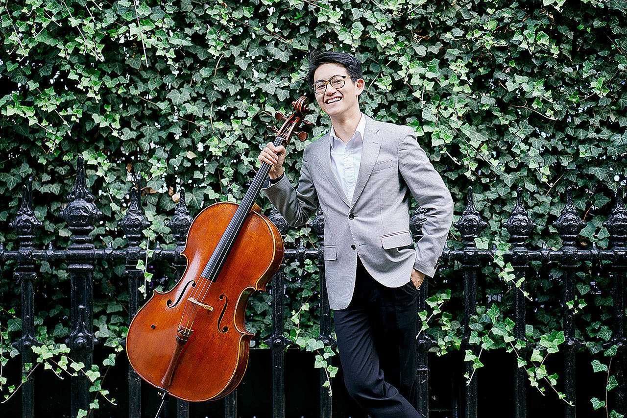 Nathan Chan, assistant principal cello of the Seattle Symphony, is the guest artist at the Everett Philharmonic Orchestra’s concert on Sunday. (Mike Gritanni)                                Nathan Chan, assistant principal cello of the Seattle Symphony, is the guest artist at the Everett Philharmonic Orchestra’s concert Sunday. (Mike Gritanni)