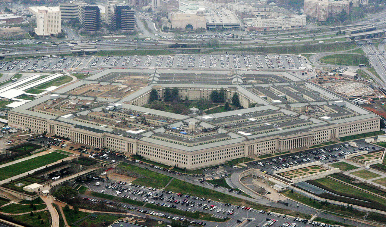 This 2008 photo shows the Pentagon in Washington. (AP Photo/Charles Dharapak, File)