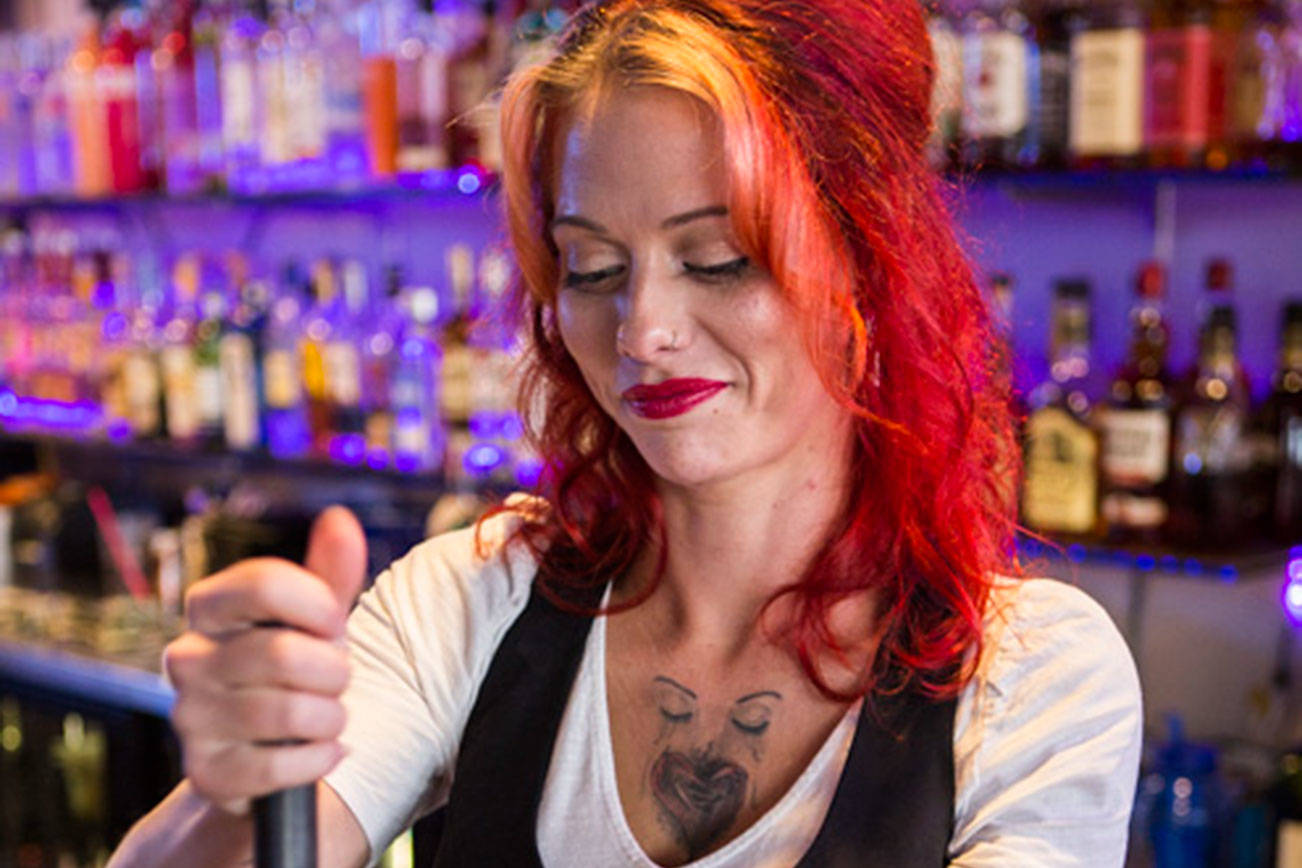 She may be new to bartending, but everyone knows her name