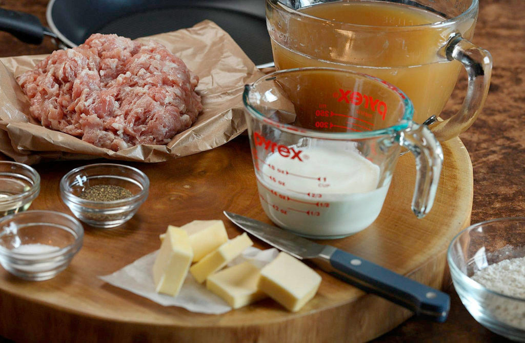 Sausage gravy is made up of just a few ingredients, so the quality of the sausage itself is a key factor. (Abel Uribe / Chicago Tribune)
