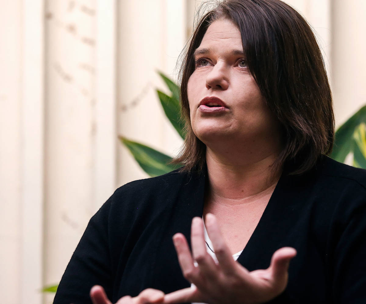 Danita Lott, 47, talks about the help and community she found at the Everett Recoverey Cafe after struggling with addiction for decades. The cafe will host a fundraiser Nov. 9. (Dan Bates / The Herald)