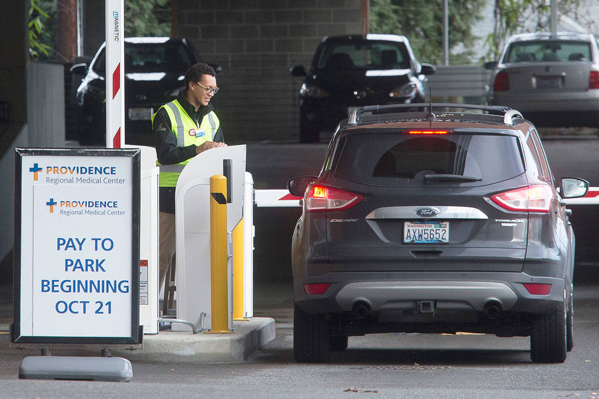 Paid parking begins at Providence’s Everett campuses