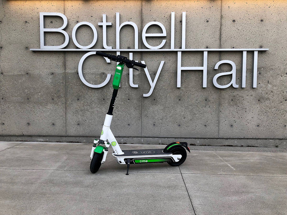 100 scooters have been at the community’s disposal since July. (Bothell-Kenmore Reporter)