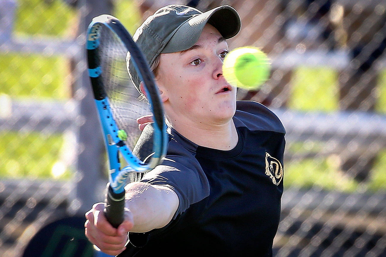 Foreign exchange students meet for 3A district tennis title