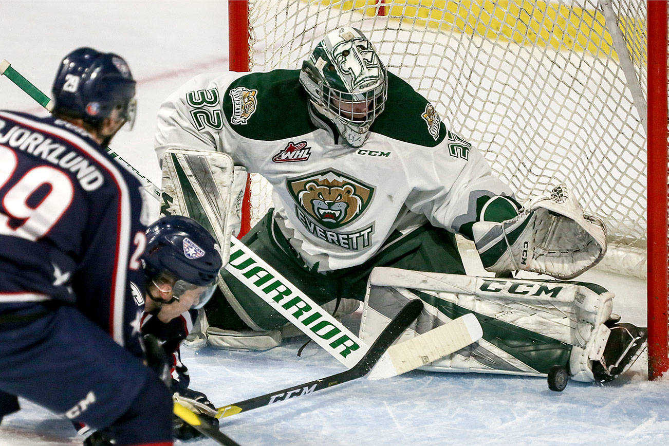 Silvertips’ Dustin Wolf wins WHL goalie-of-the-month award