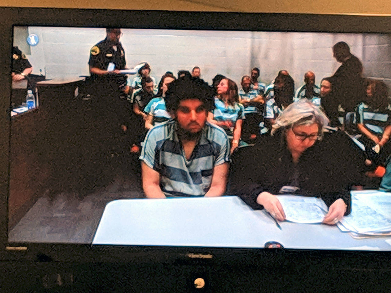 Ray Boughner Jr. III in court in January. (Zachariah Bryan / Herald)