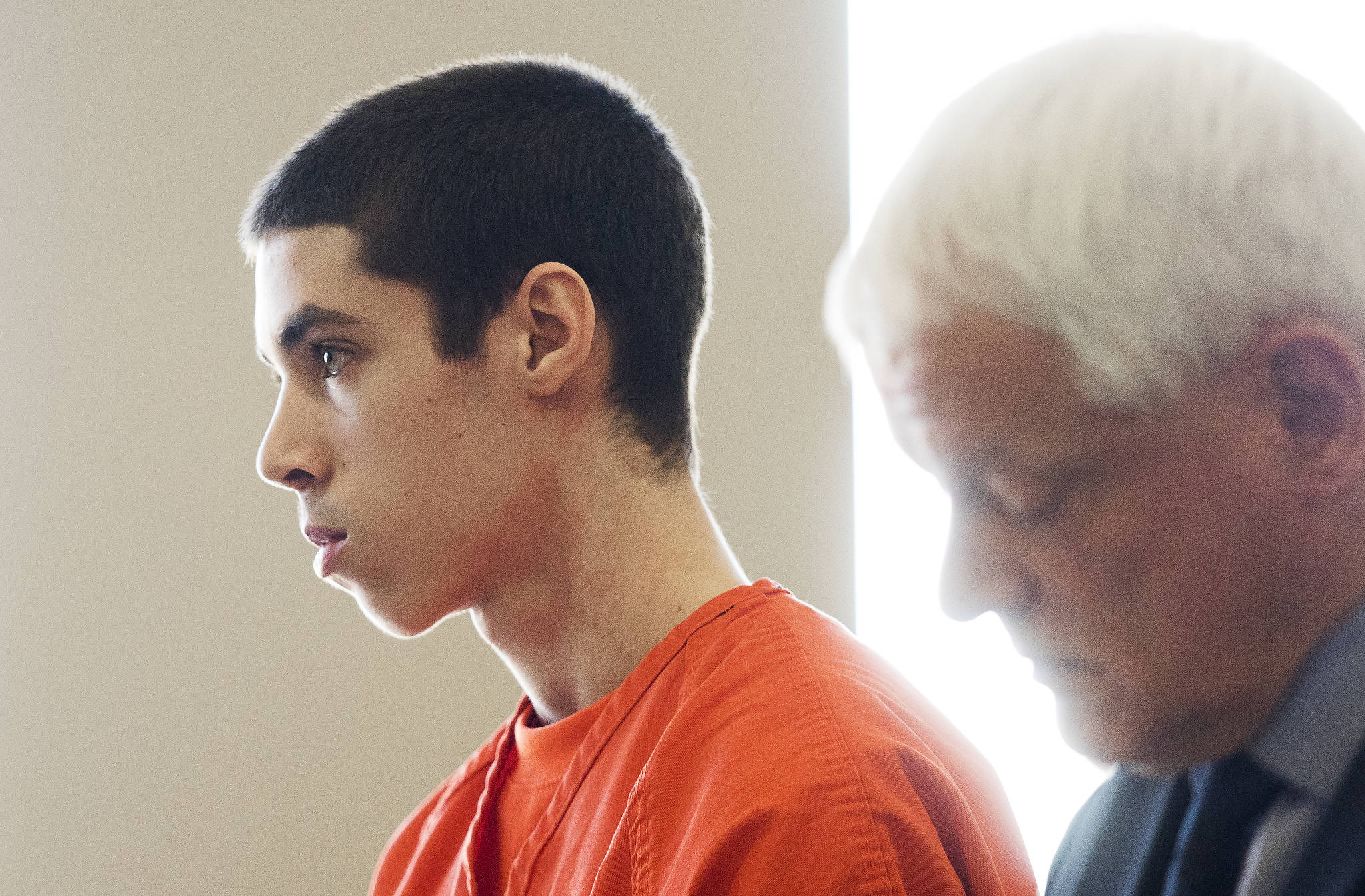 Timothy Puller is sentenced for the death of Gala Zuehlke, in the Snohomish County Courthouse on Thursday in Everett. (Andy Bronson / The Herald)