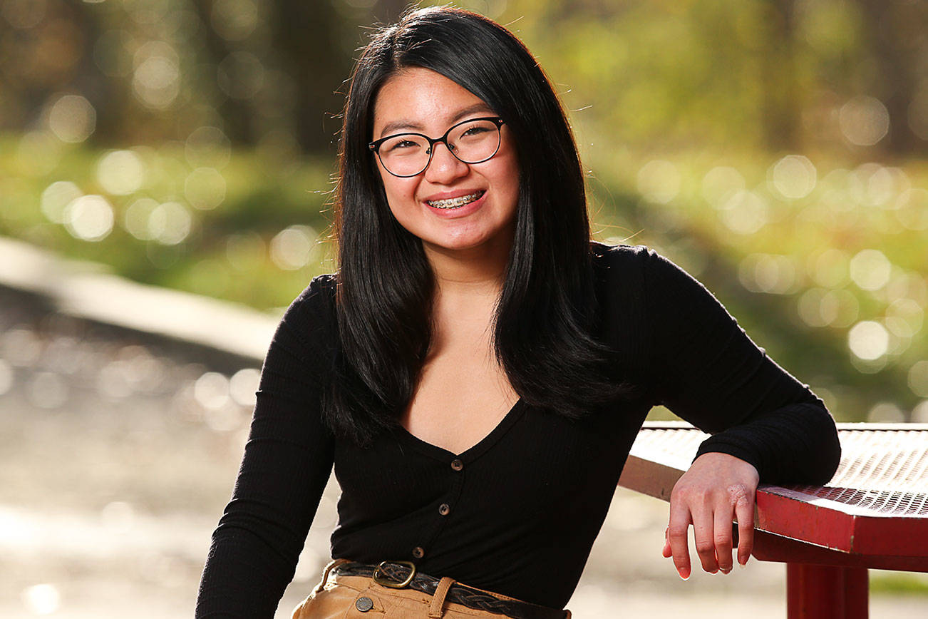 Wet hair, don’t care: Stanwood senior excels in pool and school