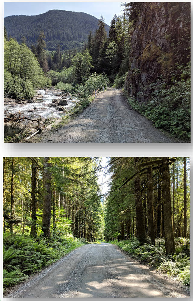 Parts of the Mountain Loop Highway are paved and parts are gravel. (Federal Lands Highway, WSDOT)