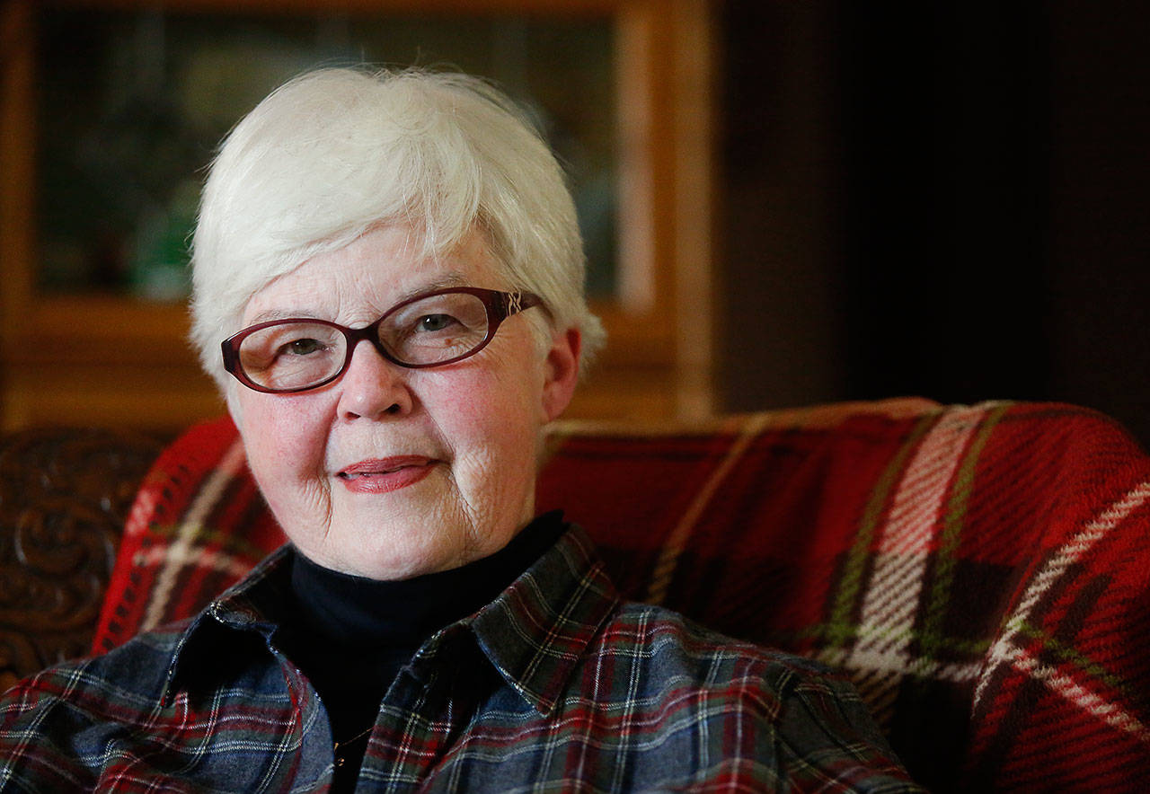 Darlene Harrington served with the U.S. Army Nurse Corps in Vietnam in1967-68. The 1963 graduate of Snohomish High School, then Darlene Wolfe, later served in the Army Reserve. “The memories are vivid,” she said. (Dan Bates / The Herald)