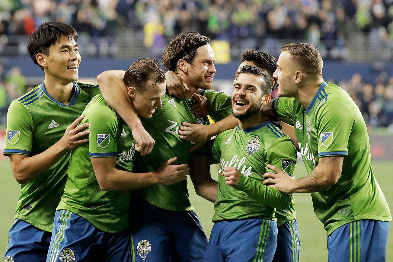 Seattle and Toronto are set to square off for the MLS Cup on Sunday at CenturyLink Field, and the vast majority of poll voters believe the Sounders will win. (AP Photo/Ted S. Warren)