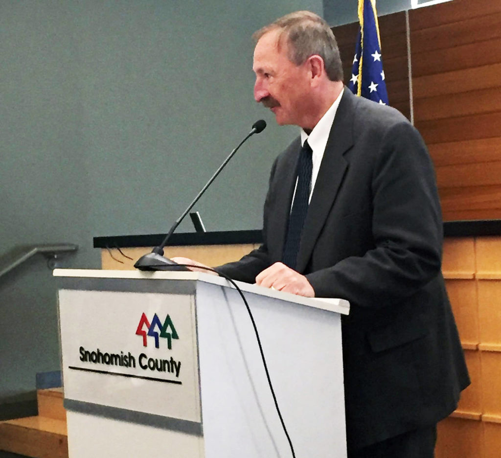 Snohomish County Executive Dave Somers. He says he is considering a proposal to move the county jail’s management from the sheriff’s office to his own. (Snohomish County) 
