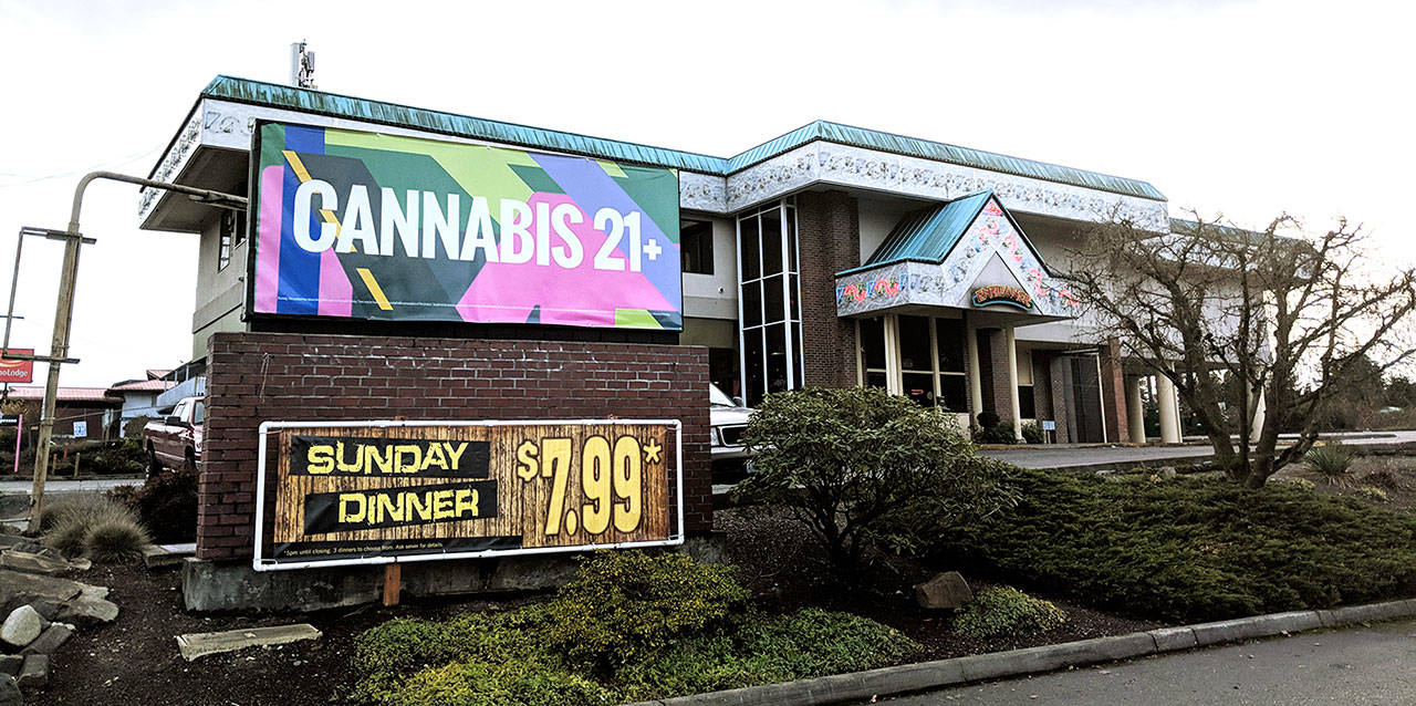 Three men fraudulently obtained a federal loan to open Mari J’s Highway Pot Shop in Everett’s Silver Lake neighborhood in 2017. The store shut down in April 2019. (Zachariah Bryan / Herald file)