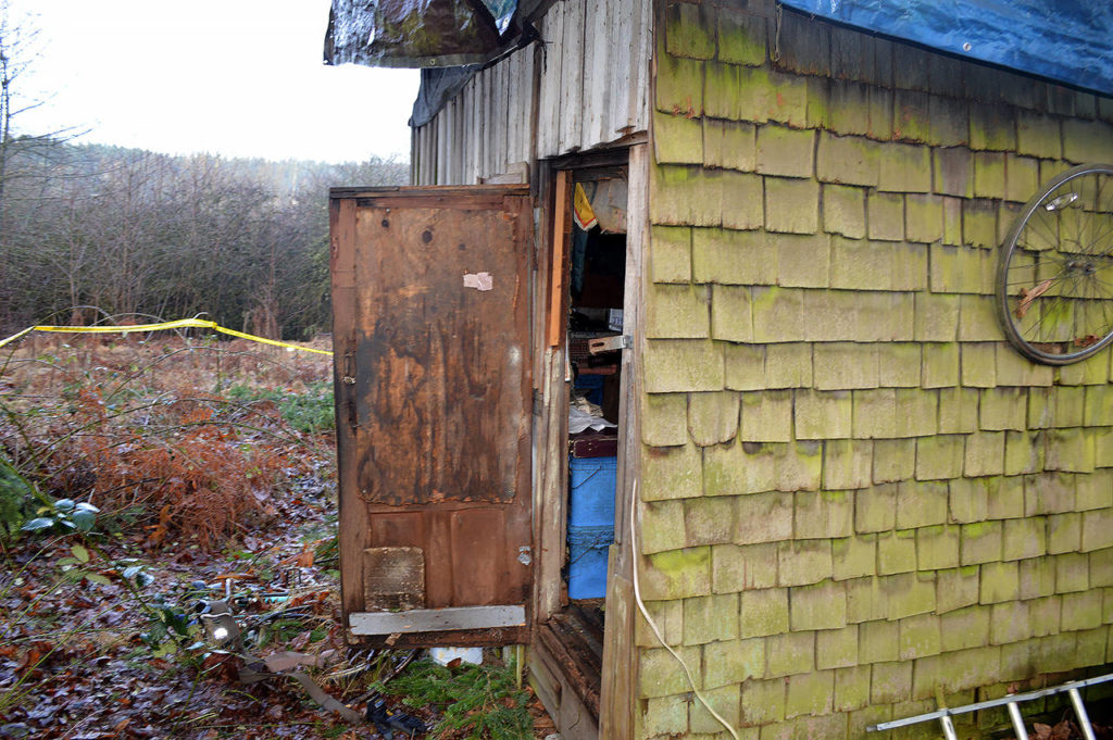 In January 2015, an unidentified man’s body was found in this shed behind a home in Mill Creek. (Snohomish County Medical Examiner’s Office)
