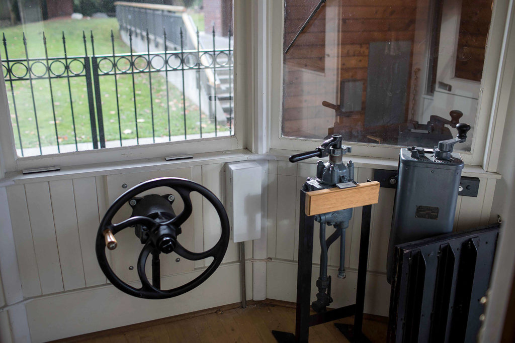 Inside the last intact Seattle to Everett Interurban trolley. (Lizz Giordano / The Herald)
