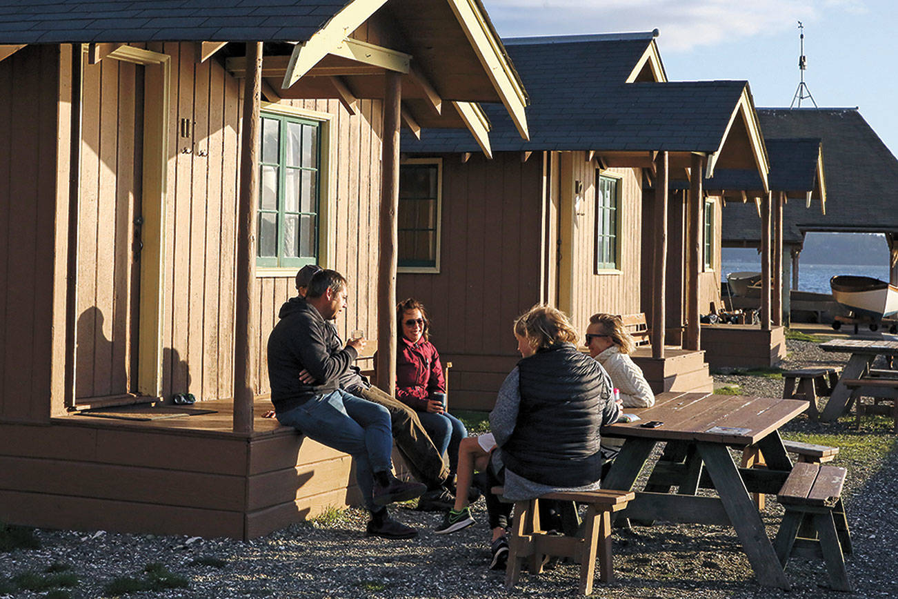 Find comfort in cabins and yurts when camping in the cold