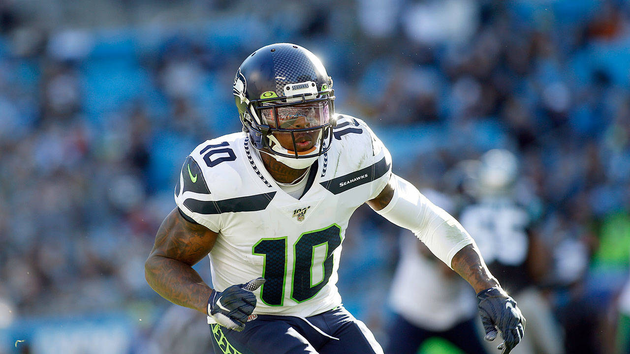 Seattle’s Josh Gordon plays in the Seahawks’ 30-24 win at Carolina on Sunday. (Brian Blanco / Associated Press)