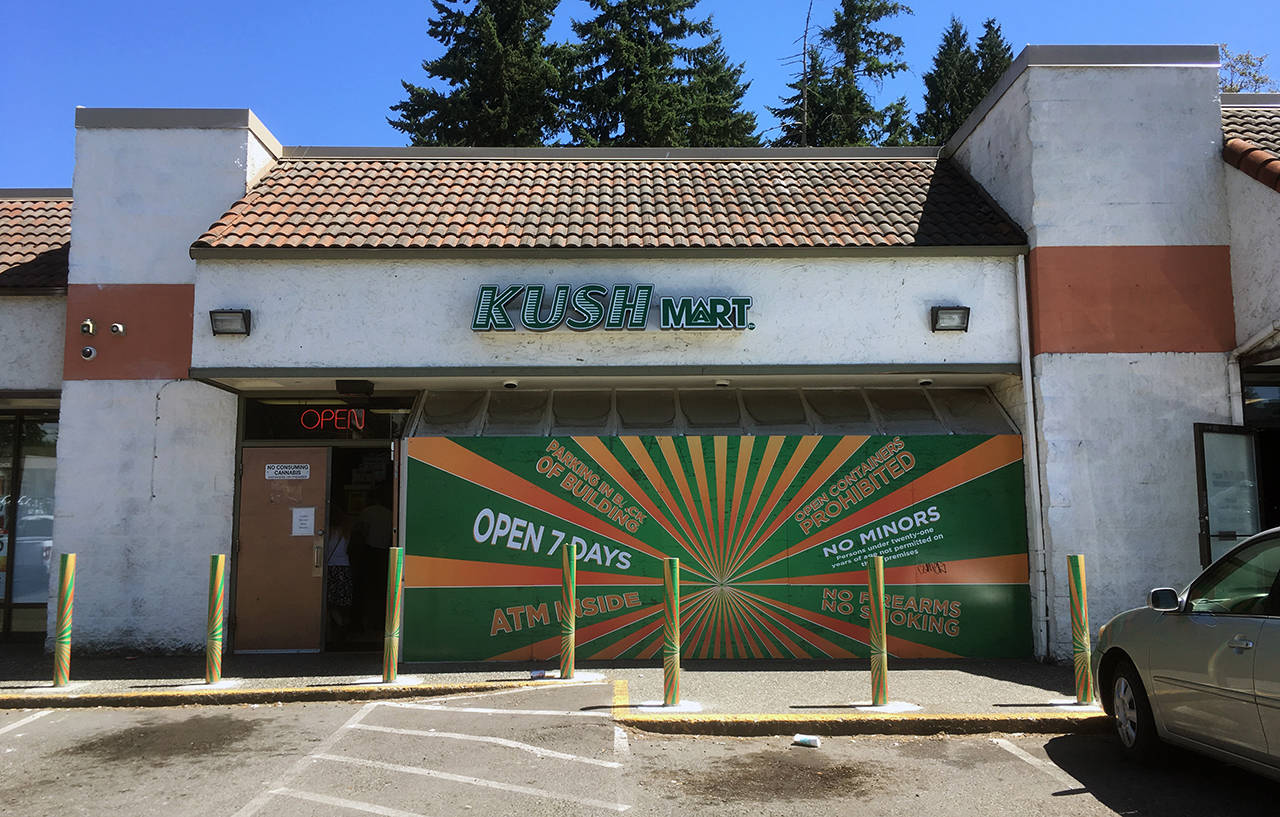 Kushmart is one of five cannabis retail stores in Everett. (Sue Misao / Herald file)