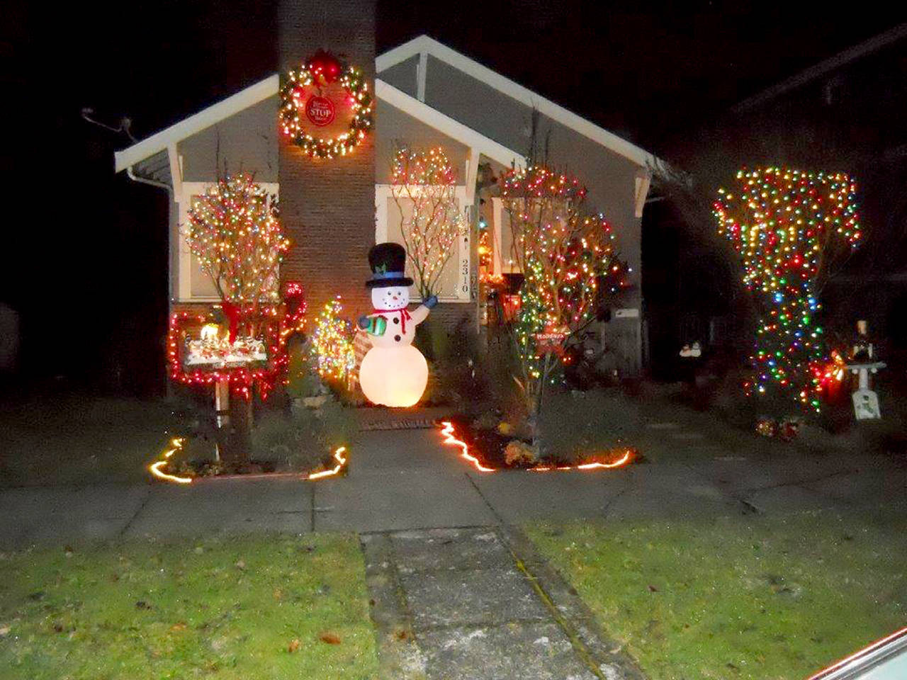 This home at 2310 Rainier Ave. in Everett claimed second place in the Riverside Neighborhood Association’s contest.
