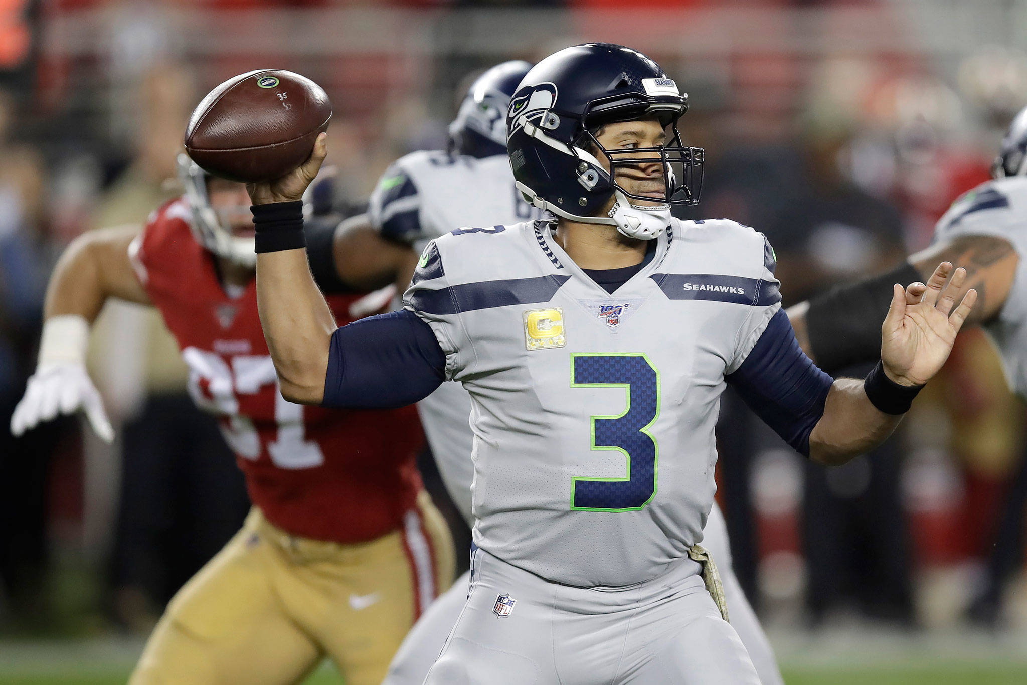 Everyone is talking about Marshawn Lynch, but Sunday night's Seahawks-49ers  game really is about Russell Wilson