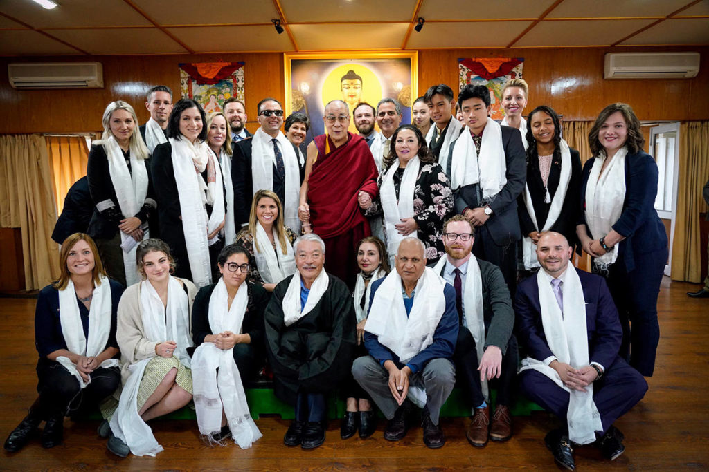 Six Washington high schools students statewide met with the Dalai Lama in Dharamsala, India, in November for the Compassion 2020 program with Lt. Gov. Cyrus Habib, business leaders, educators and other industry professionals to learn about compassion from the Tibetan community in exile. (Submitted photo)
