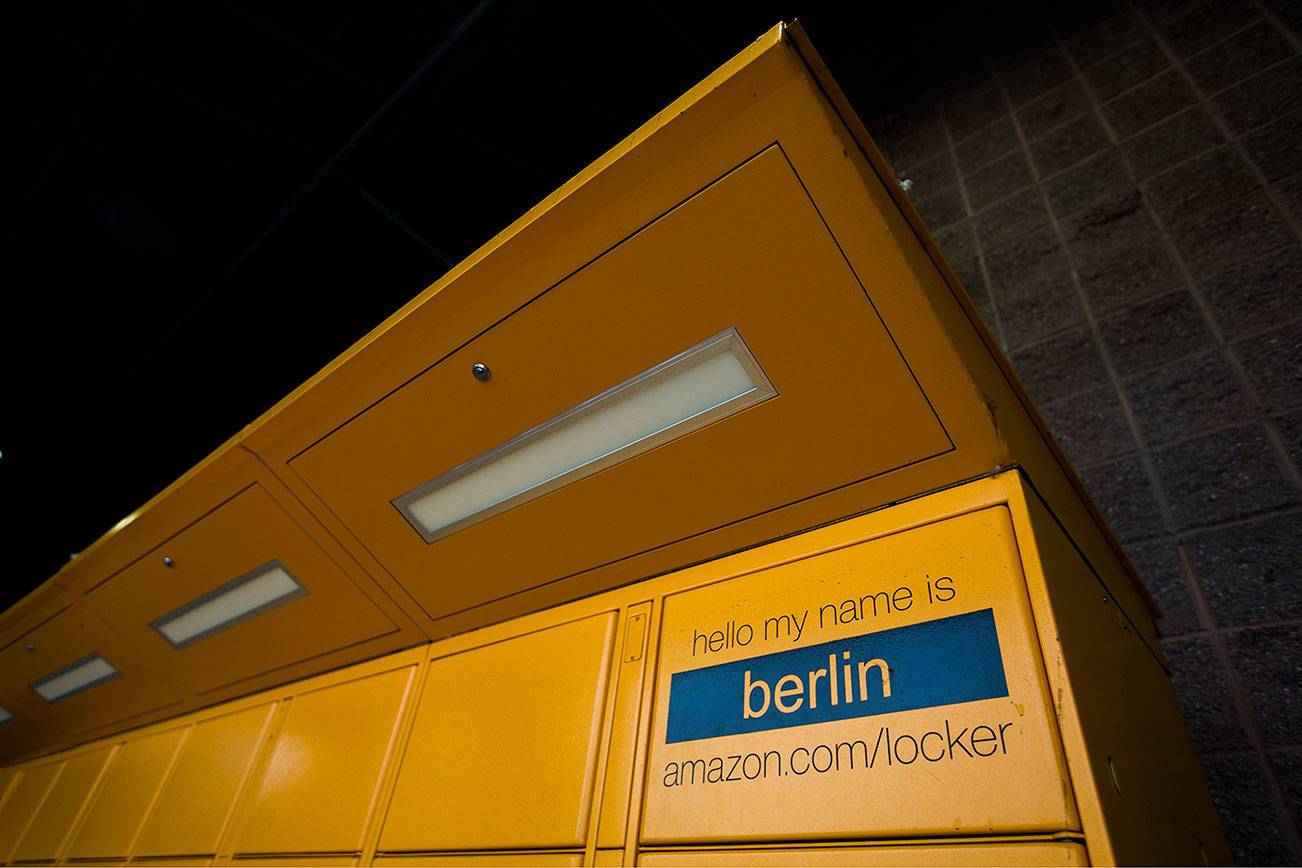 Amazon Names Its Big Yellow Lockers Call Me Iggy Heraldnet Com