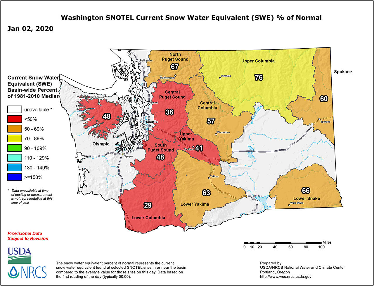 It’s not a drought — yet — but low snowpack is closely watched